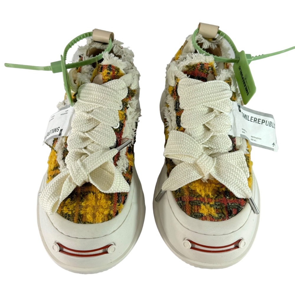 SMILEREPUBLIC Multicolor Tweed Casual Women's Sneakers Marked as 38 - 7.5US